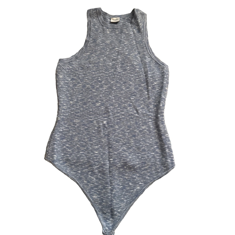 Abercrombie and Fitch Bodysuit Womens XL -Blue Jersey wash
